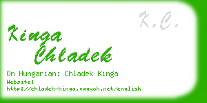 kinga chladek business card